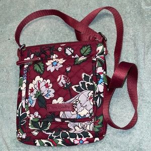 Vera Bradley Bordeaux Blooms Mini Hipster